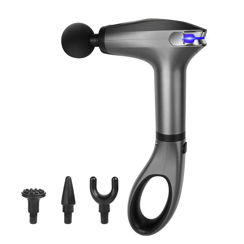 “Pistolet de Massage Musculaire – 4 Têtes Interchangeables