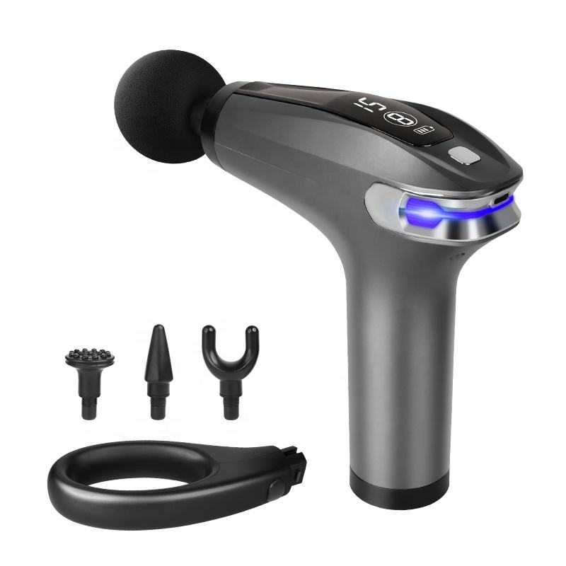 “Pistolet de Massage Musculaire – 4 Têtes Interchangeables