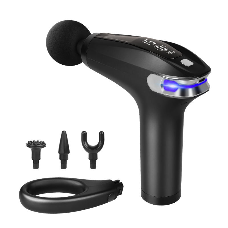 “Pistolet de Massage Musculaire – 4 Têtes Interchangeables