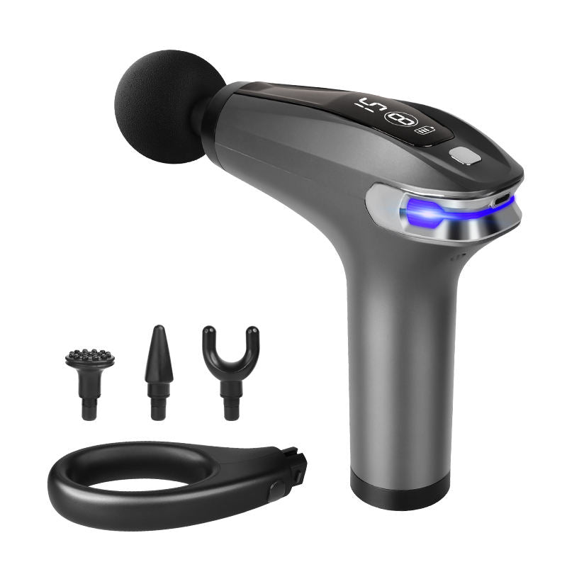 “Pistolet de Massage Musculaire – 4 Têtes Interchangeables